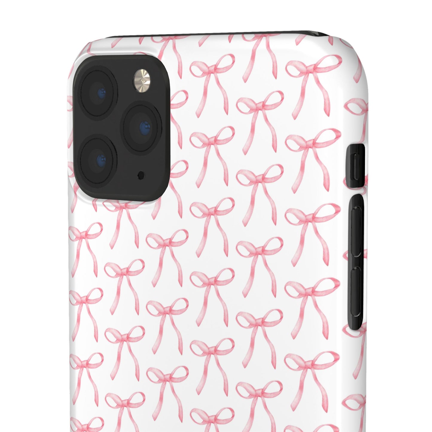 pink bow pattern phone case