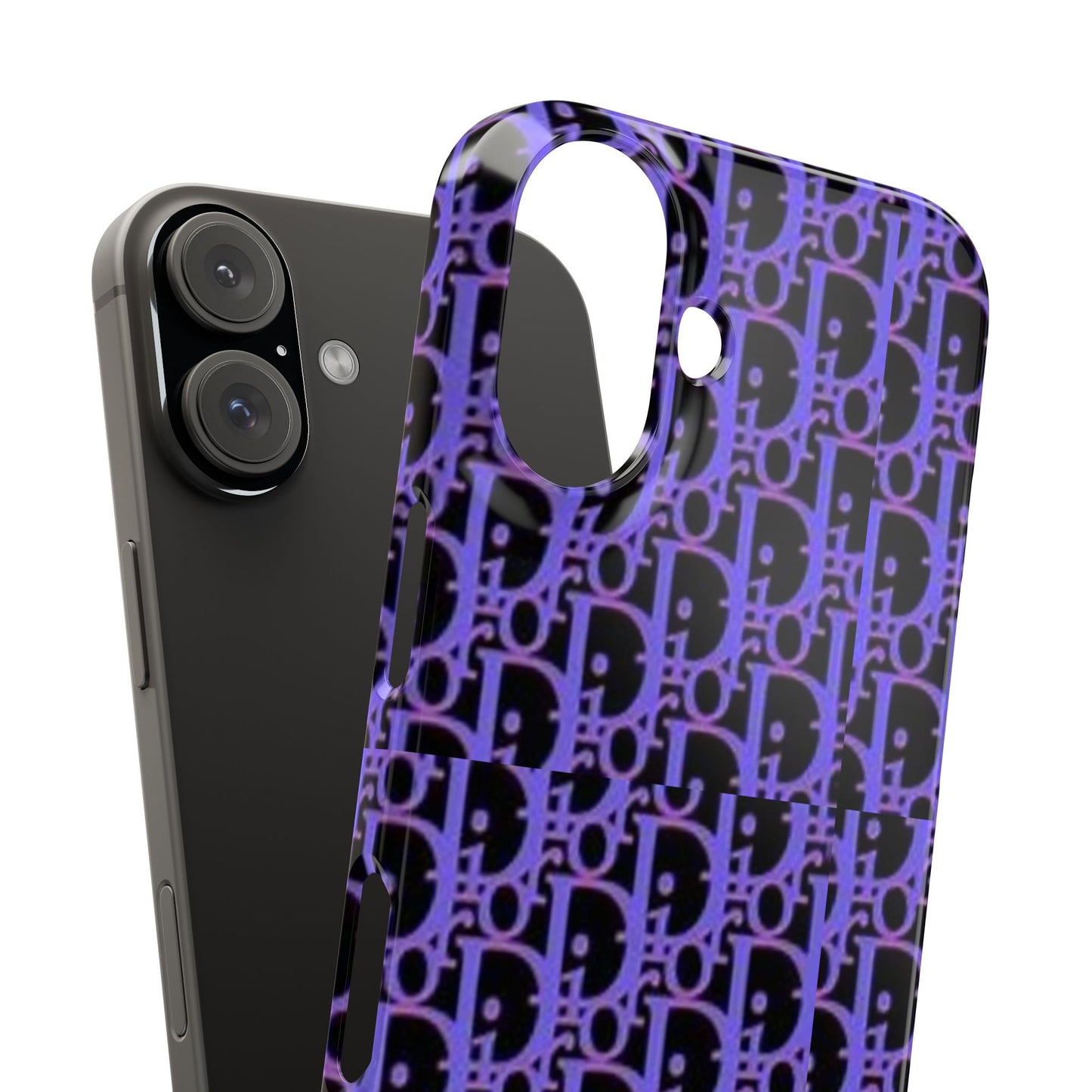 purple DIOR phone case