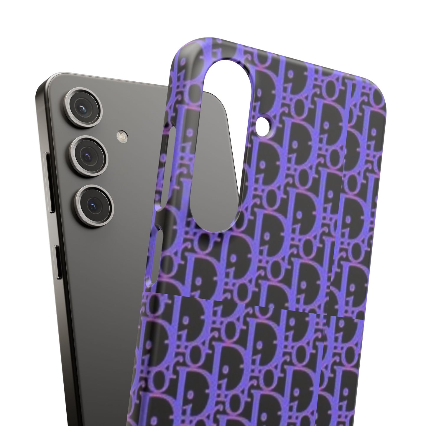 purple DIOR phone case