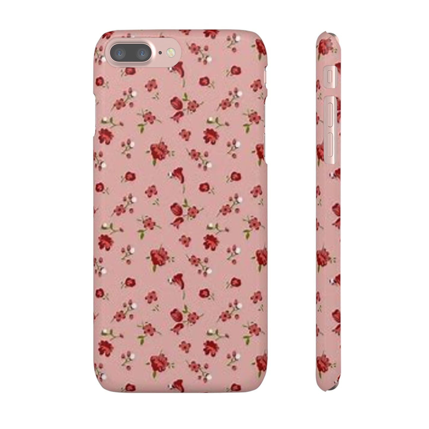 pink flower pattern phone case