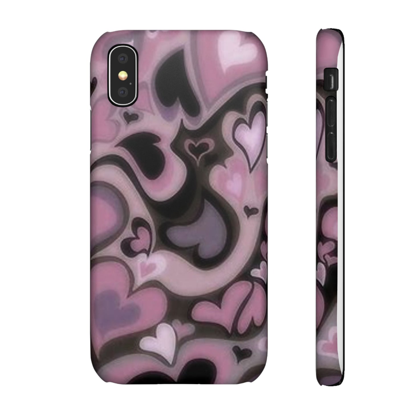 hearts pattern phone case