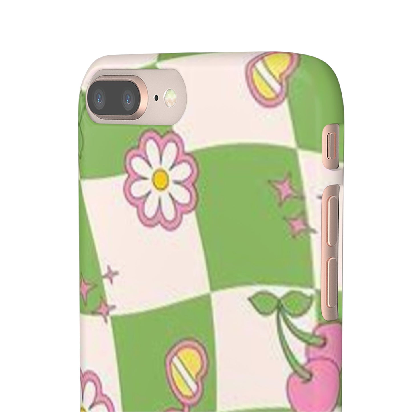 green indie pattern phone case